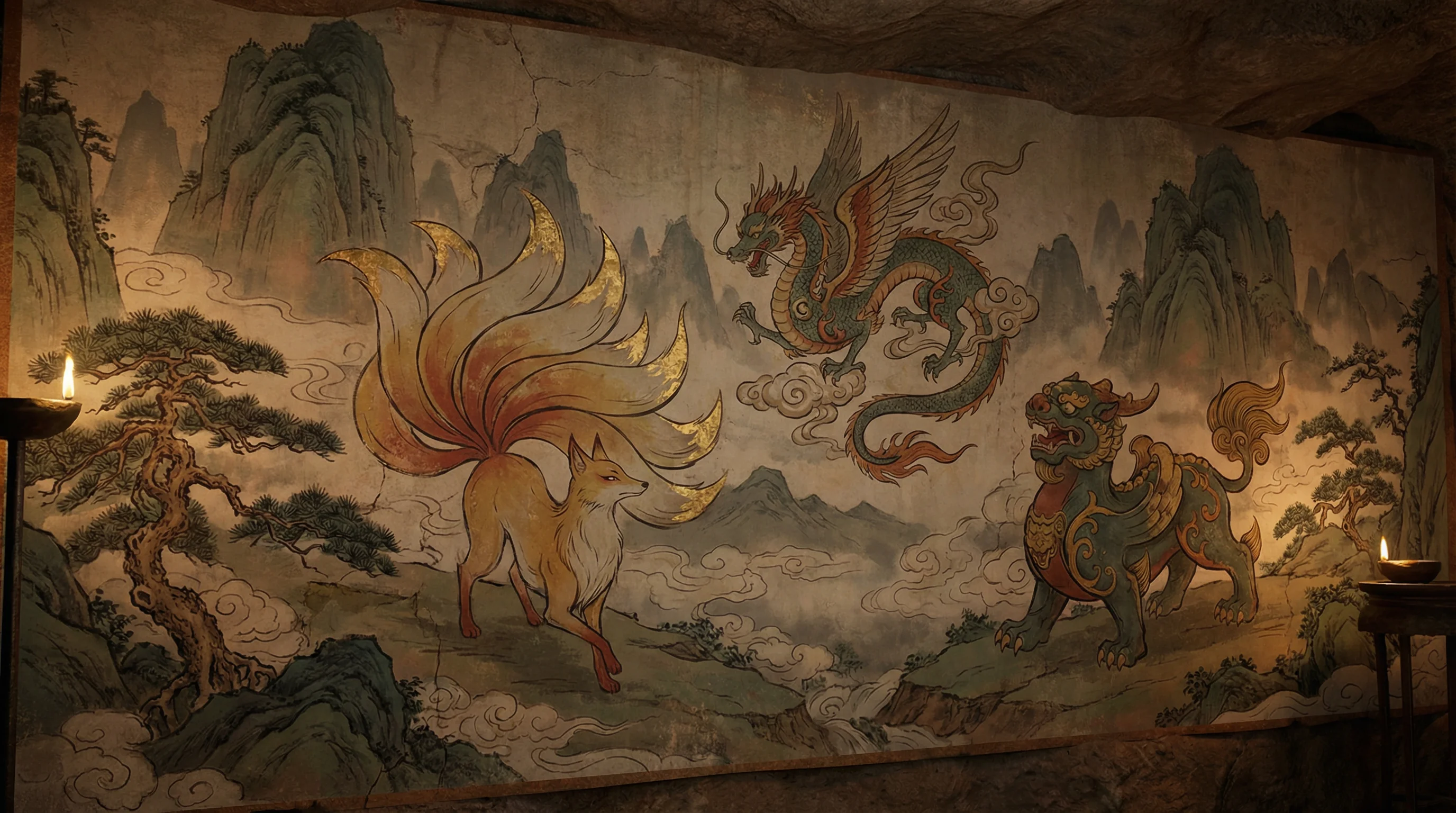 山海经 - 大肥女厕所撒尿 上古神兽动漫
